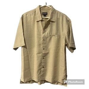 Woolrich  mens wooden‎ buttons casual button down size L shirt